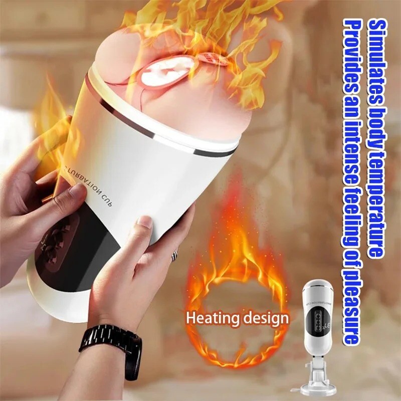 🎁2023 нов продукт, задължителен за мъжете😍 Симулиран автоматичен 5-тактов тренажор с 10 вибрации и звукова умора