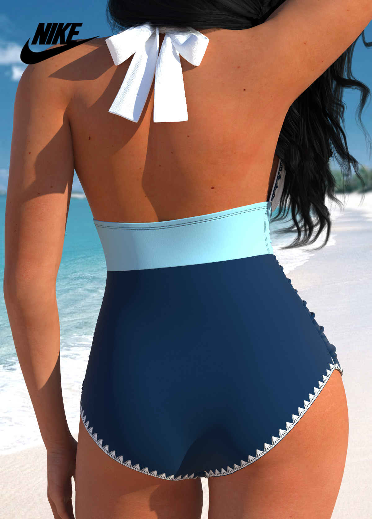 Novo estilo de maiô com decote em V 2025