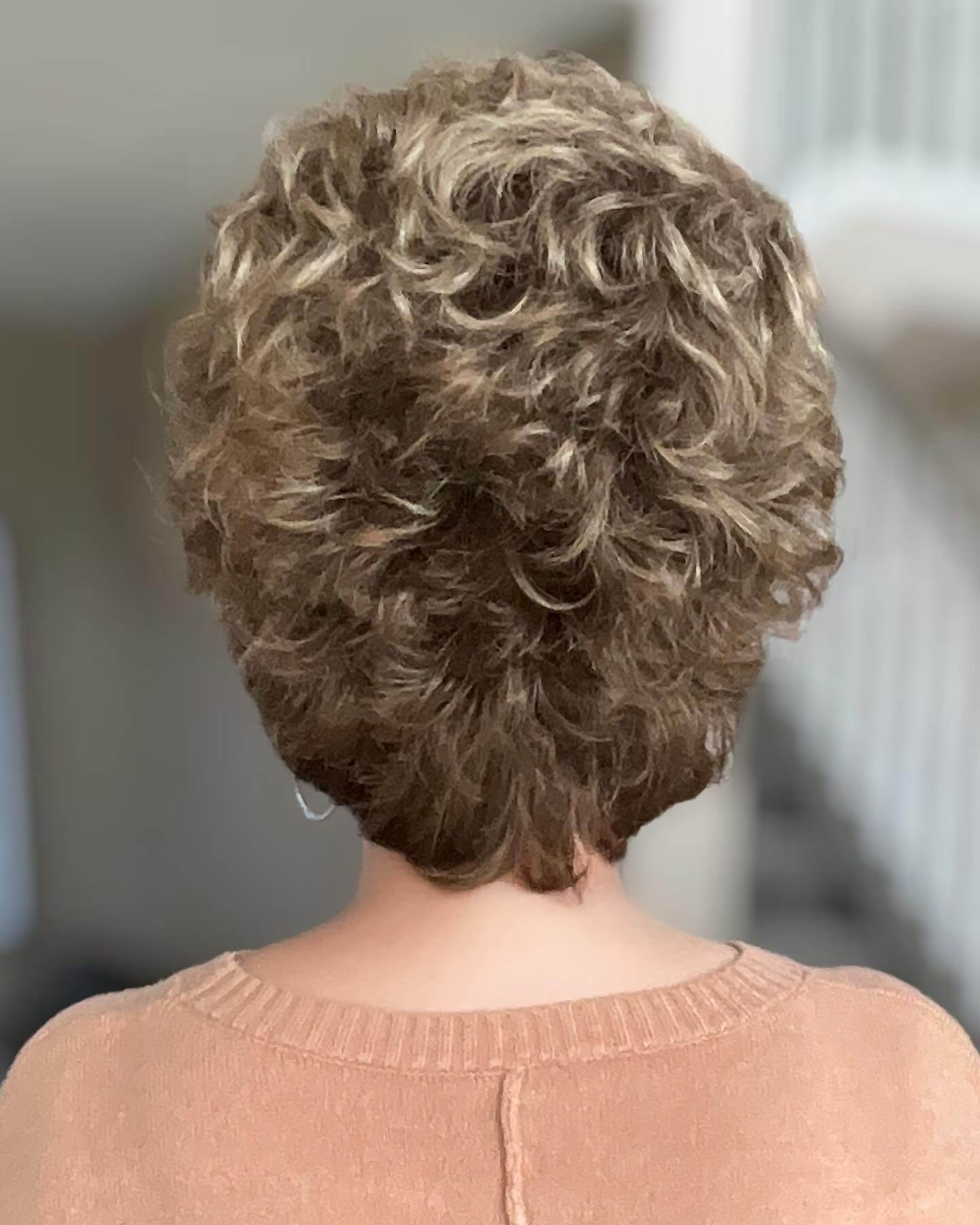 Brown Mixed Golden Pixie Cut Wig