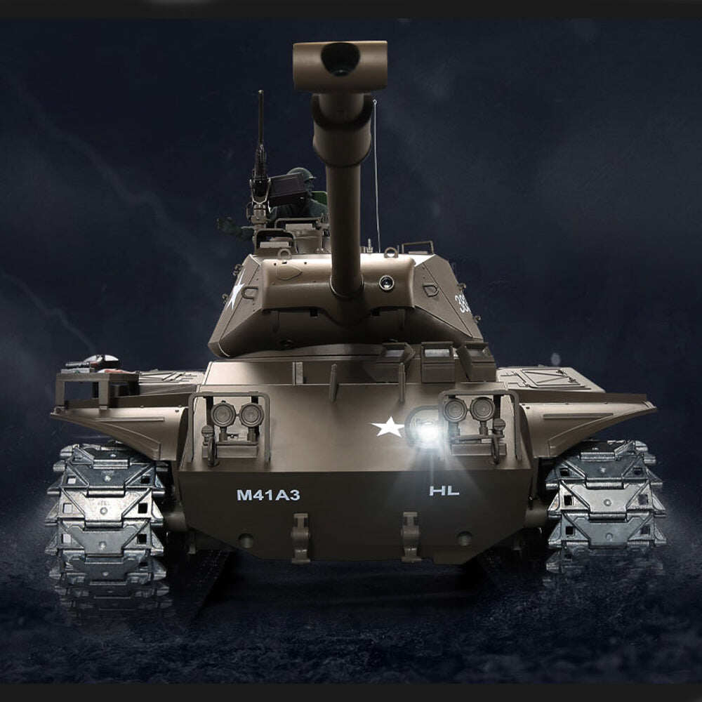 M41A3 Walker Bulldog Tank Heng Long 3839-1 RC Battle Tank - Versão Metal Pro