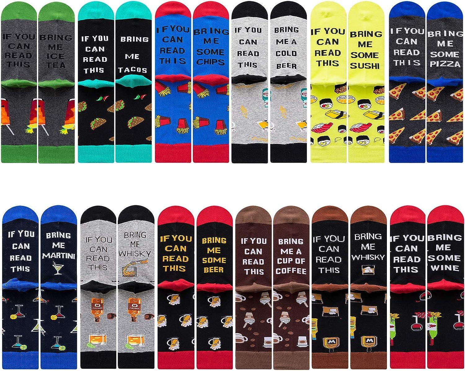 Meias coloridas divertidas