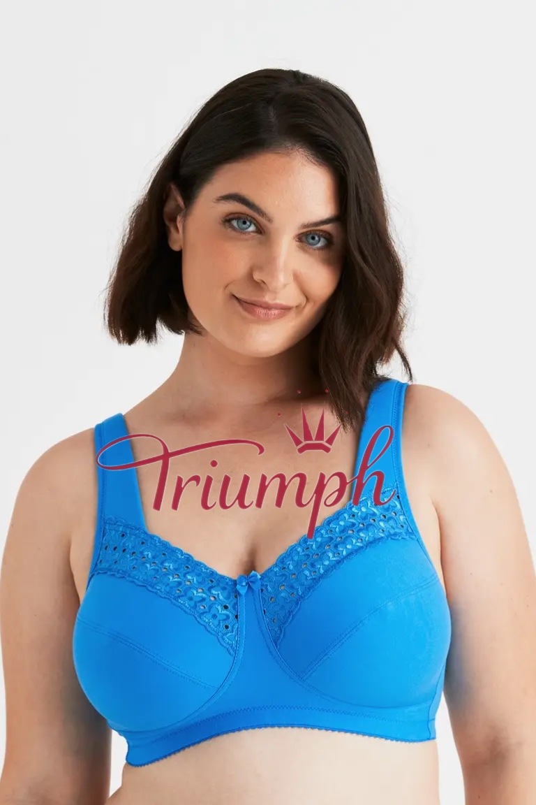 Triumph-4 sztuki🔥Wygodny haftowany biustonosz