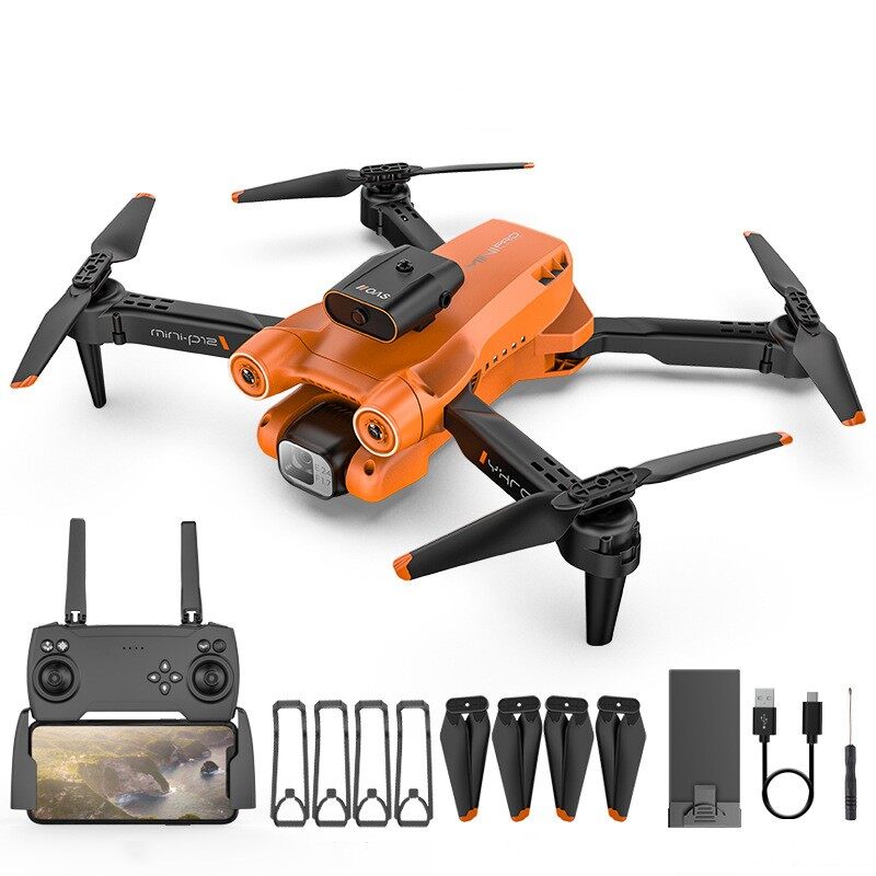P12 Optical Flow Positioning Drone 8K ESC Dual Lens Aerial Photographer Full Obstacle Avoidance RC Aircraft