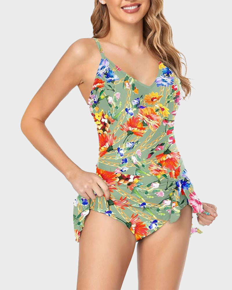 2025 New Women's Tummy Control Slim Fit One Piece Swimsuit