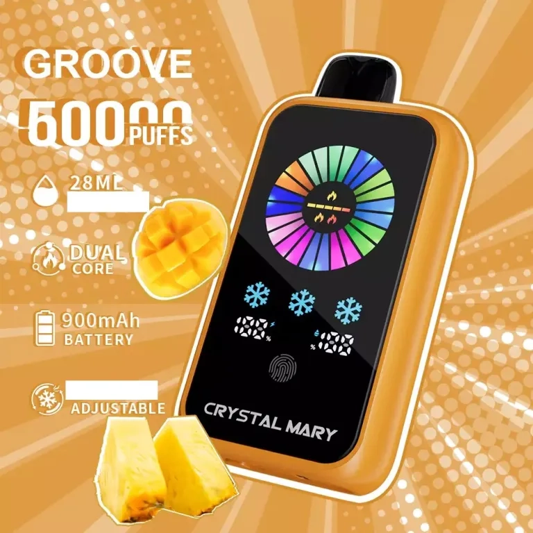 CRYSTAL MARY Groove 50000 Puffs Disposable Vape Miami mint