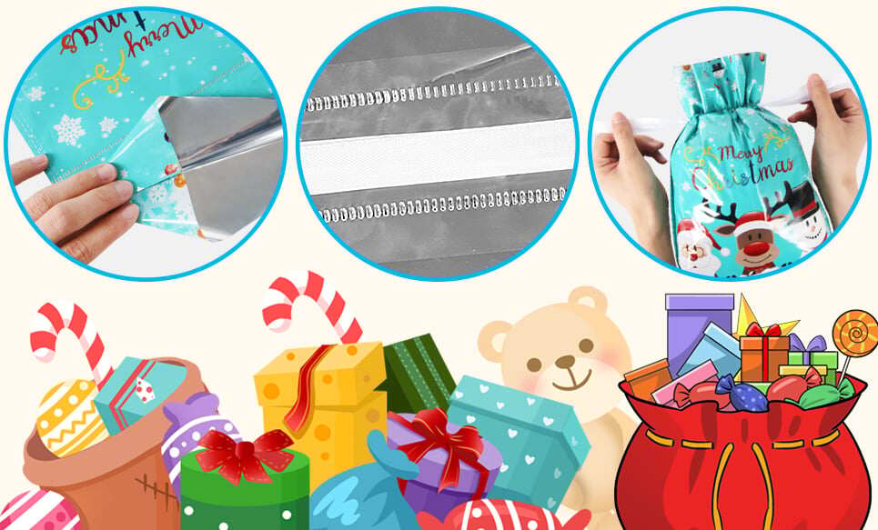 🔥GRANDE PROMOÇÃO 49% DE DESCONTO🔥🔥SACOLAS PARA PRESENTE COM CORDÃO DE NATAL