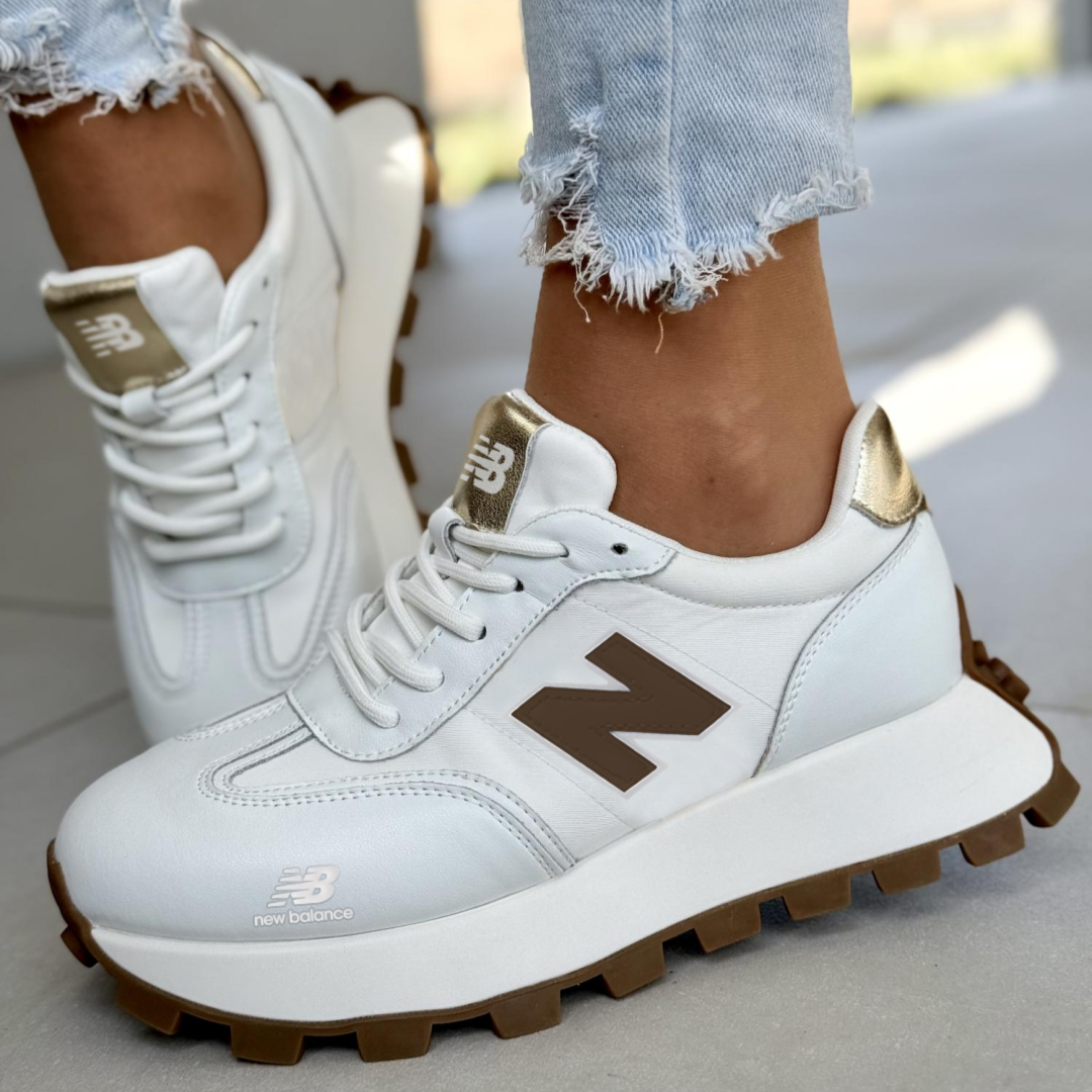 New Balance® Damskie buty sportowe z naturalnej skóry