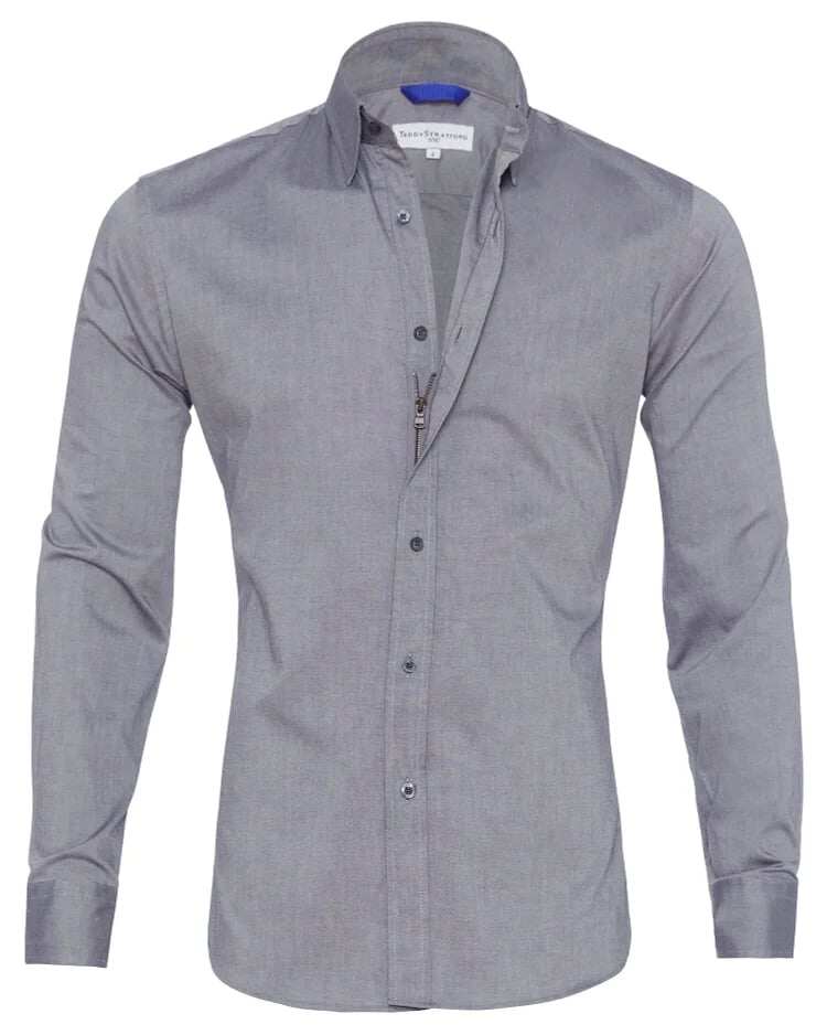 ✨🔥CAMISA OXFORD STRETCH ZIP