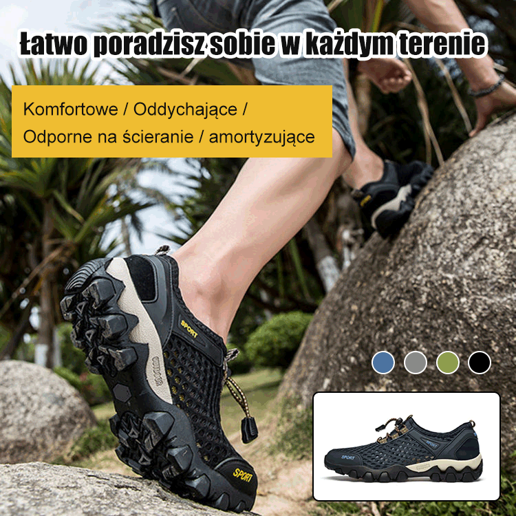 Męskie buty podwójnego zastosowania na świeżym powietrzu
