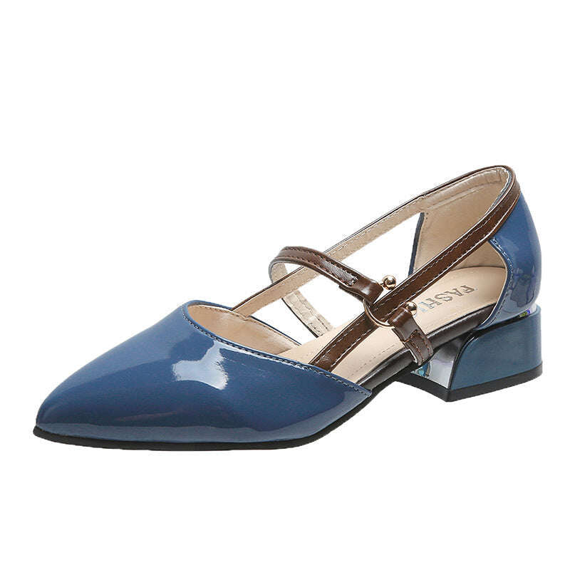 2022 Нови дамски сандали от мека кожа на висок ток