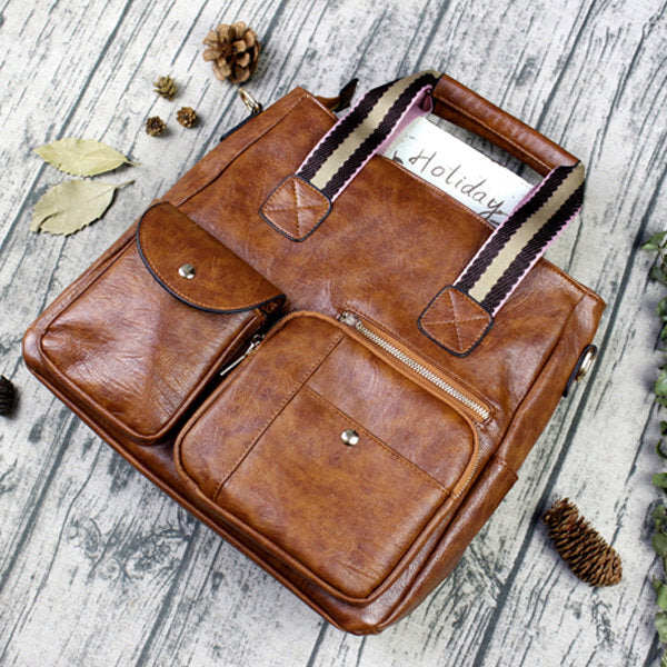 Bolsas, bolsas, bolsas de ombro em couro artificial