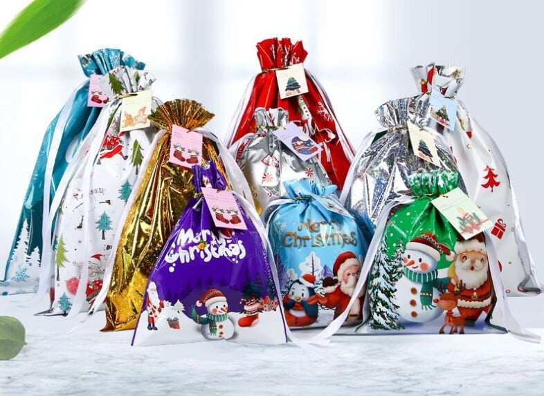 🔥GRANDE PROMOÇÃO 49% DE DESCONTO🔥🔥SACOLAS PARA PRESENTE COM CORDÃO DE NATAL