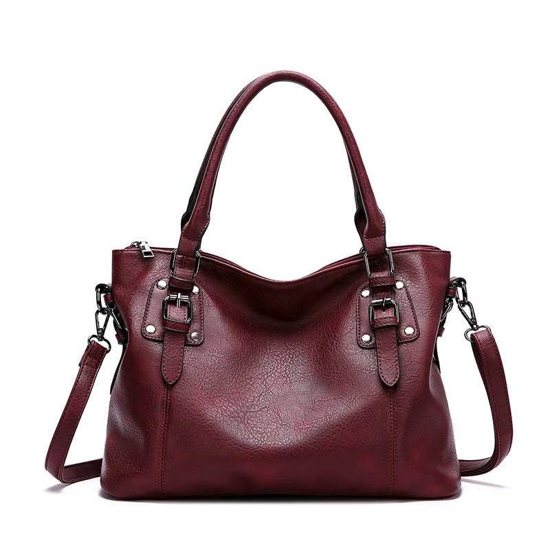 Bolsa de couro feita à mão