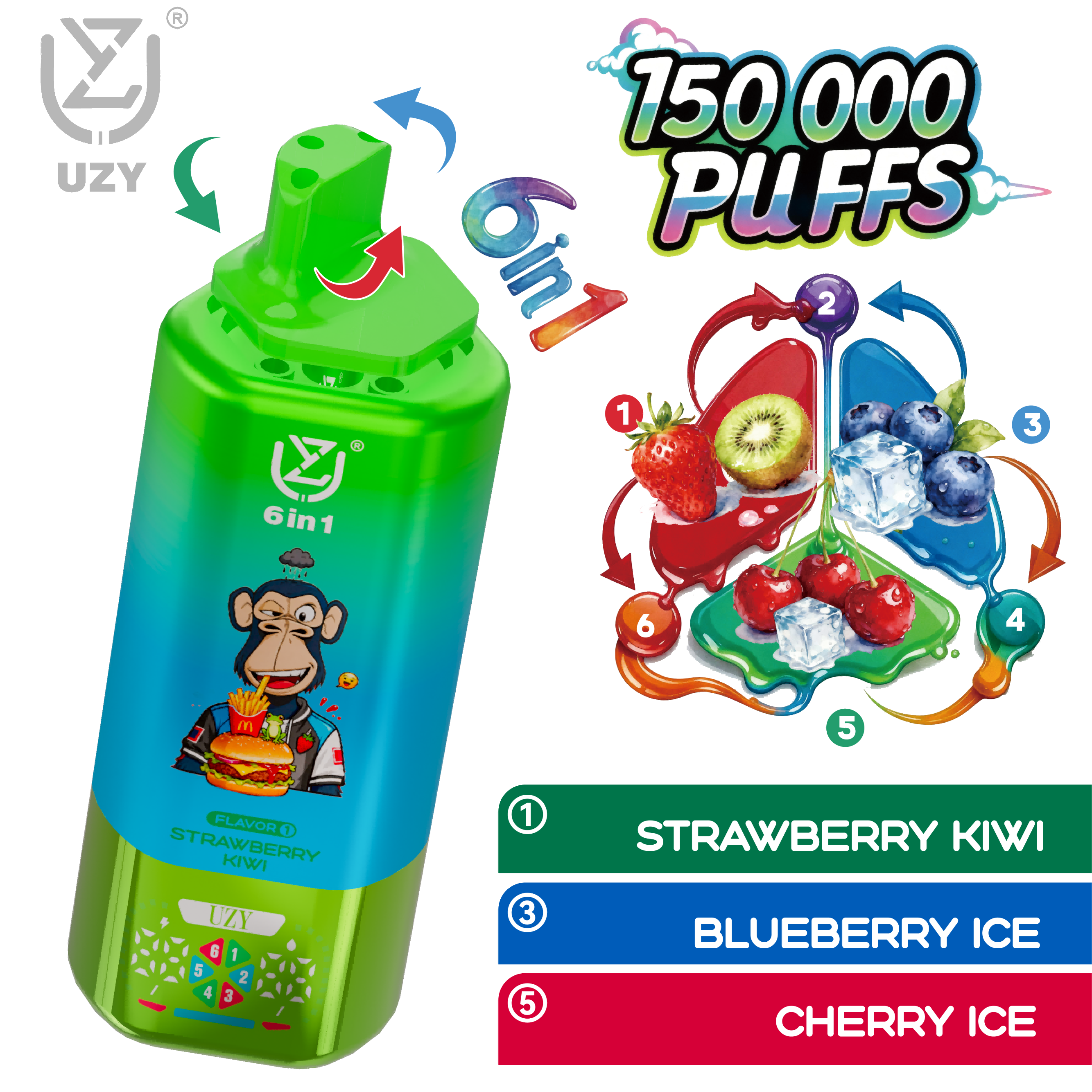 UZY 6 in 1 150K Puffs4