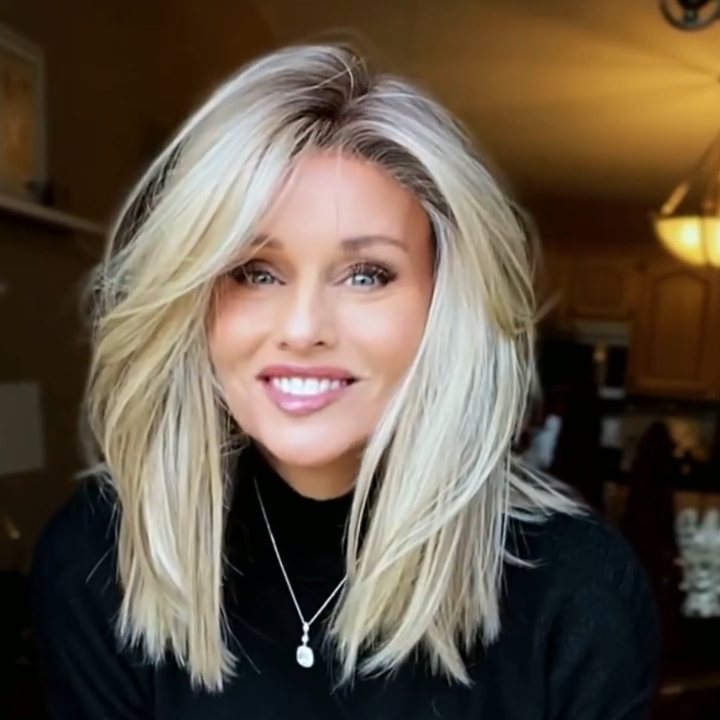 Glueless Blonde Long Fluffy Hairstyle Wig