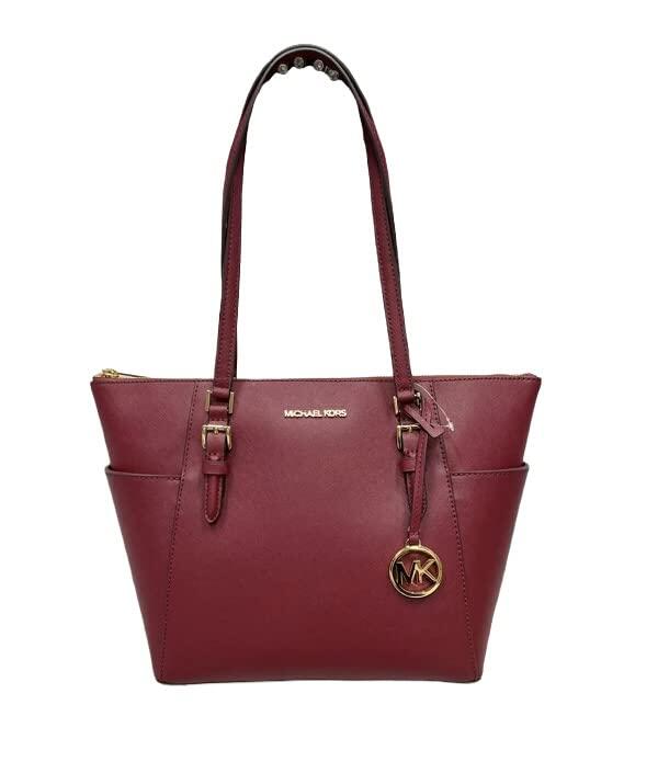 Michael Kors Charlotte Bolsa grande com zíper superior