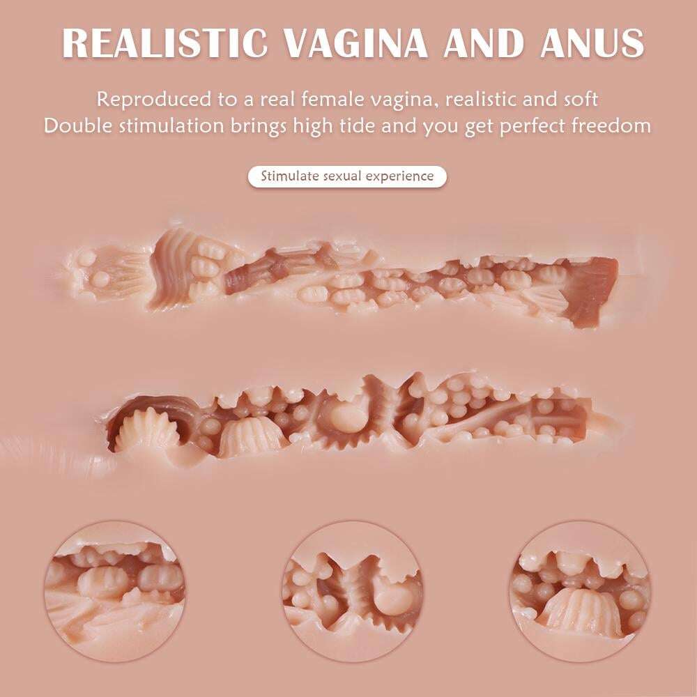 12.59'' Supino Buceta Bunda Realista Nádega