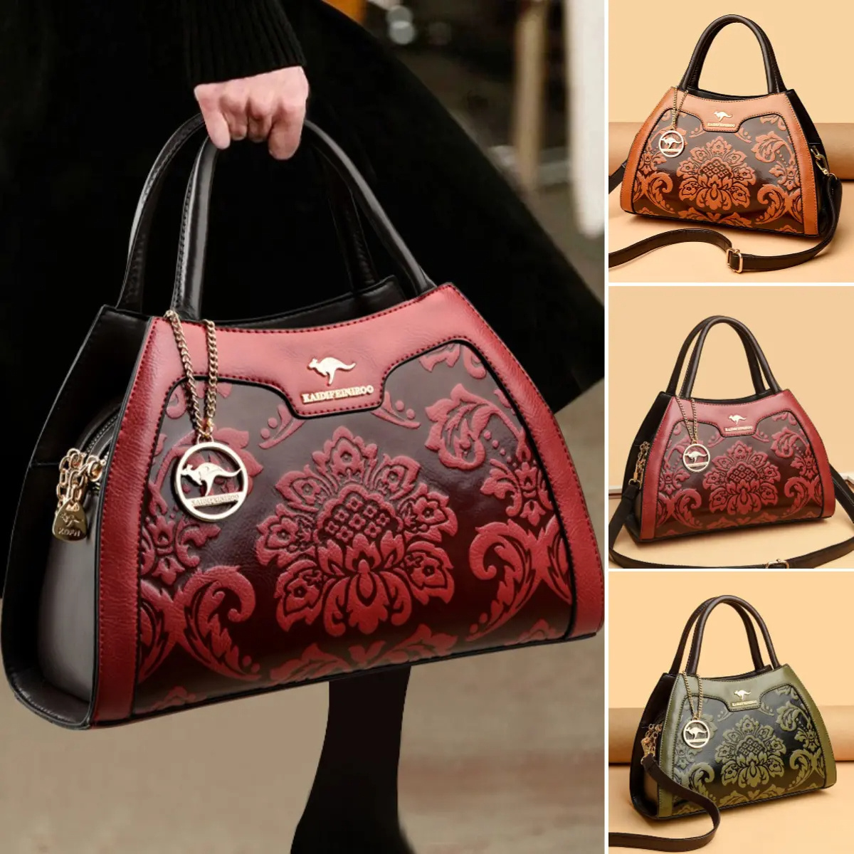 👜Елегантна ретро дамска чанта с голям капацитет.