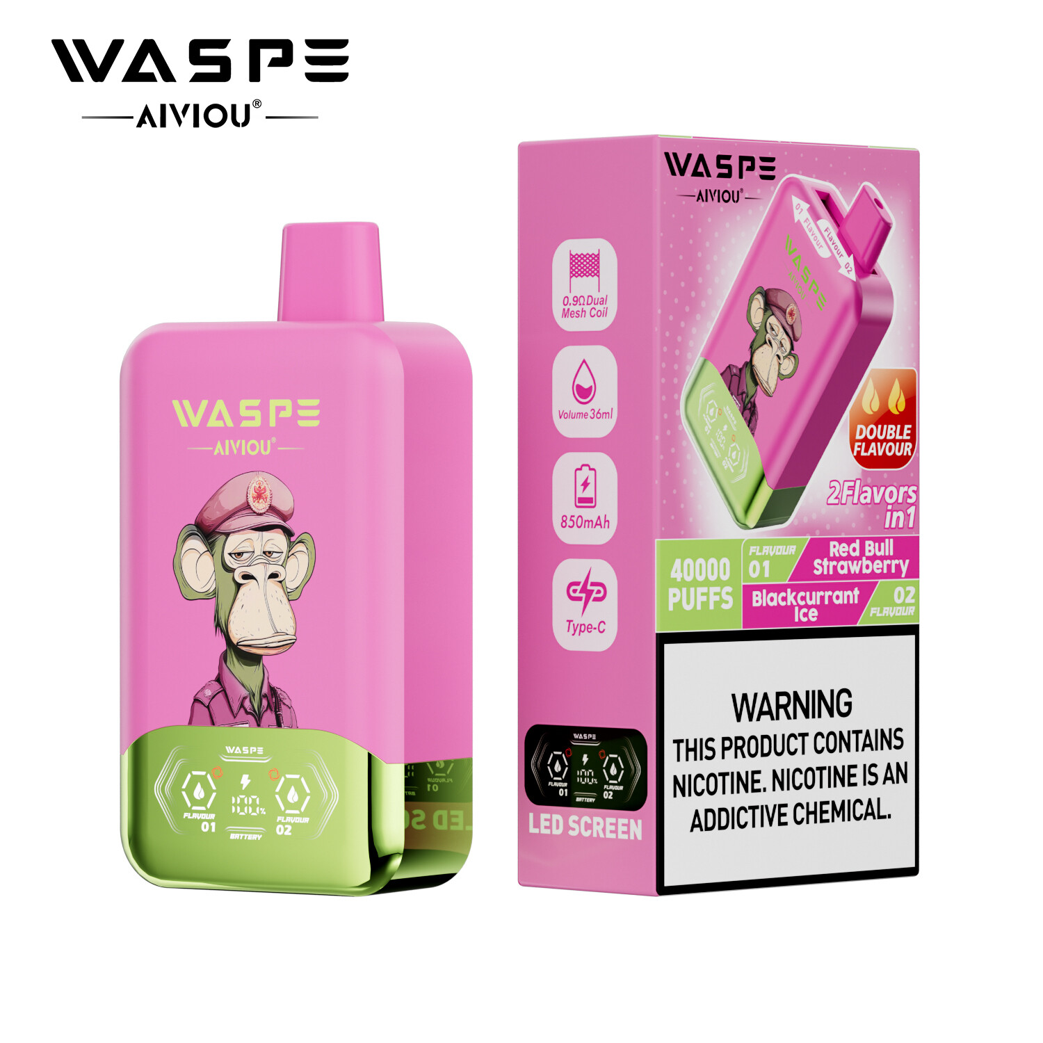 WASPE 40000 PUFFS Dupla Íz