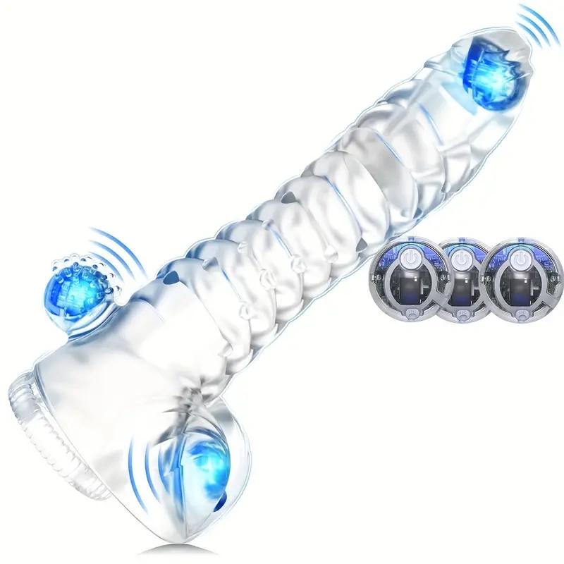 🔥🔥Промоция на нов продукт за 2024 г.😍-🎁🎁Презерватив за пенис с електрическо вибриращо дистанционно управление