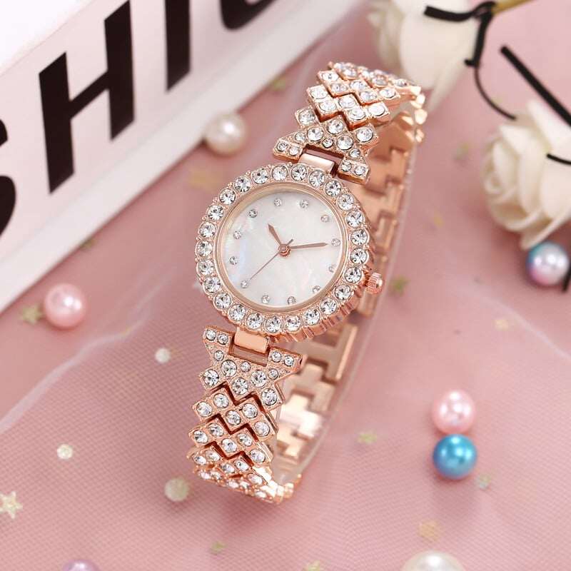 🔥49% OFF - Relógio de luxo feminino de platina