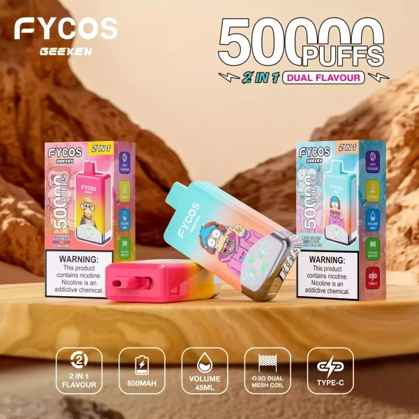 FYCOS Dual Tastes 50000 Puffs Disposable Vape