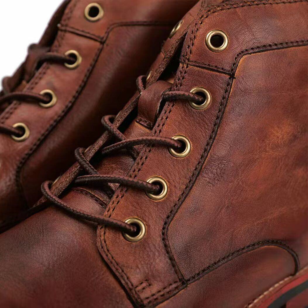 Bota de couro novas e elegantes para homem | Oferta de metade do preço!🔥