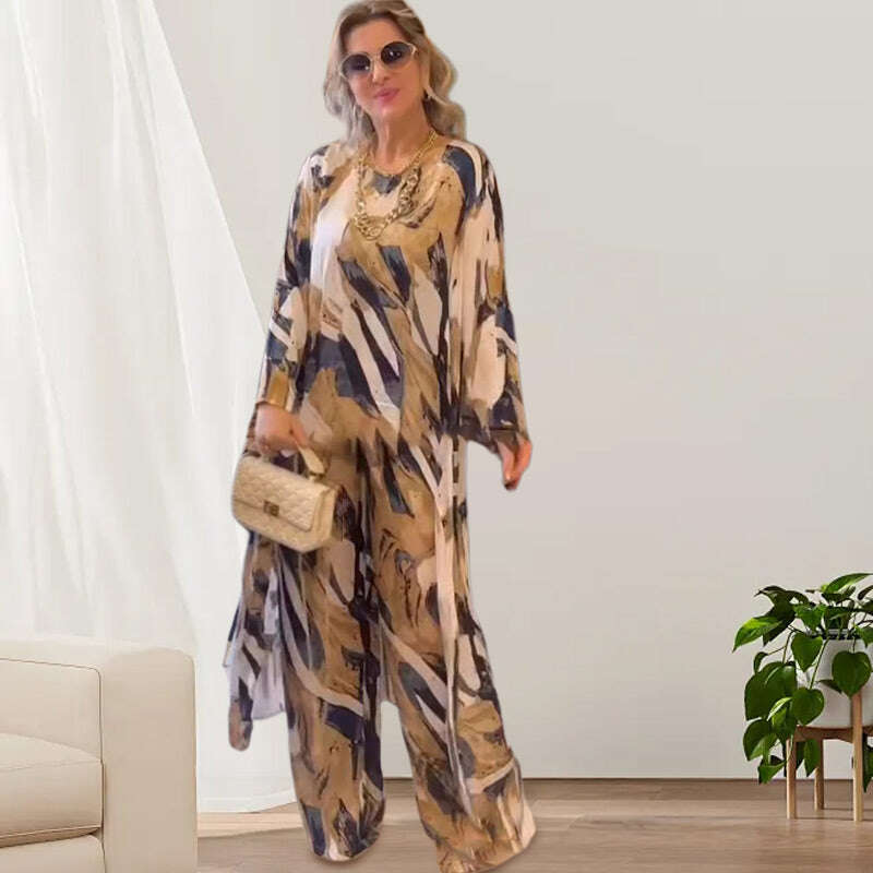 🌸2024 Нови продукти💖Дженски костюм с принт