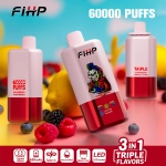 60000 Puffs 3-in-1 LED Display Disposable Vape