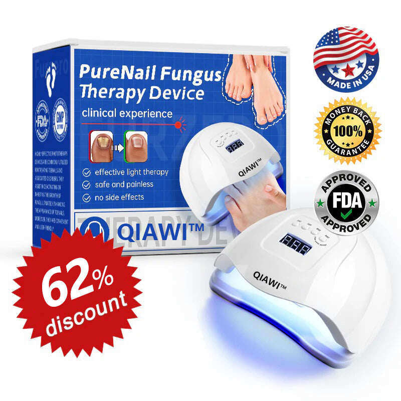 🎅Descontos especiais de Natal: 62% OFF🎄QIAWI™ PureNail Fungus Laser Device - 🗽Fabricado e enviado dos EUA👏