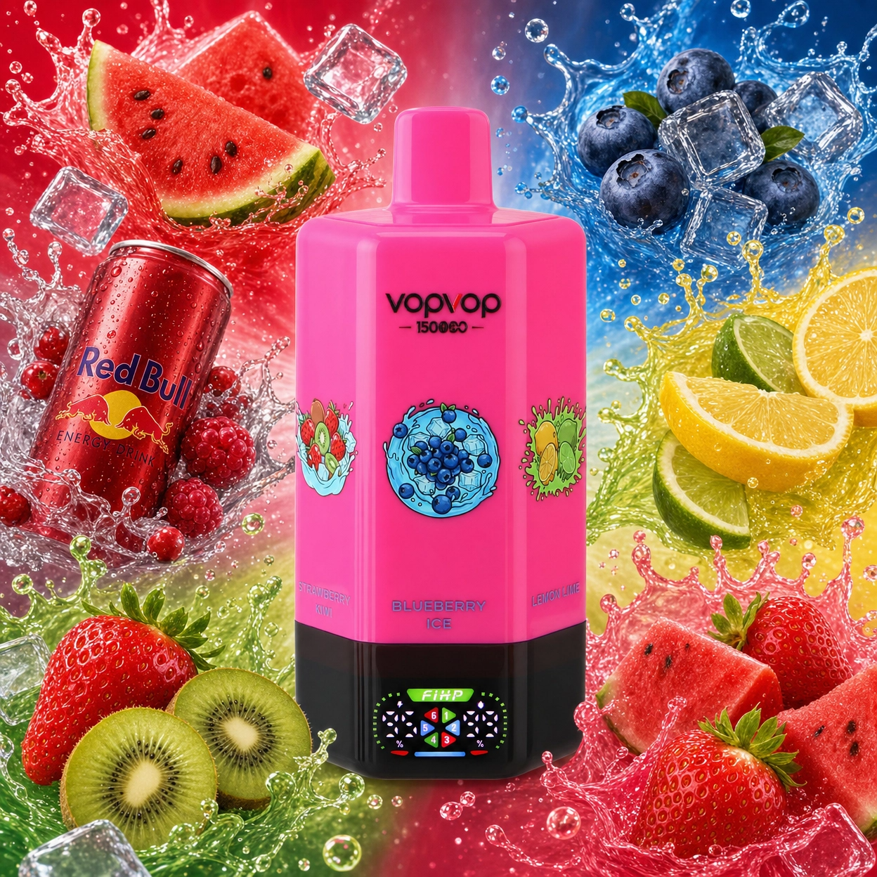 vopvop-150k-6in1-pink-watermelon-redbull-strawberry-kiwi-blueberry-lemon-strawberry-watermelon