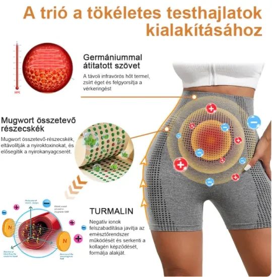 [S-6XL]LuckySong® Calções de seda com módulo de massagem microvibrante com rejuvenescimento e modelação de fibras ionizadas🌻