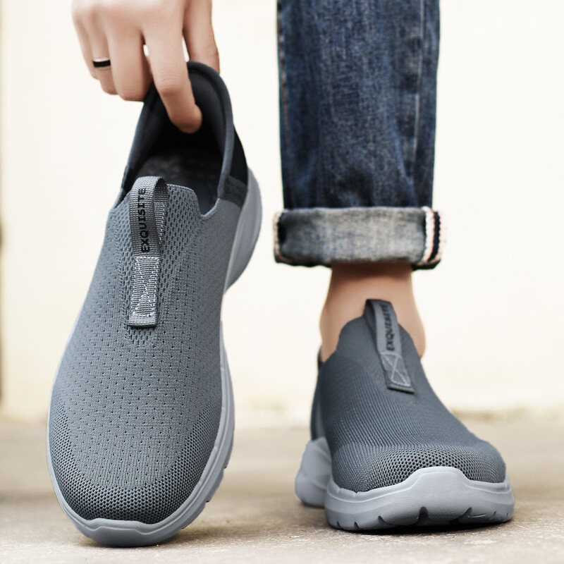 Tênis de caminhada ortopédico masculino para fascite plantar, tênis de caminhada para amortecimento extra e suporte de arco