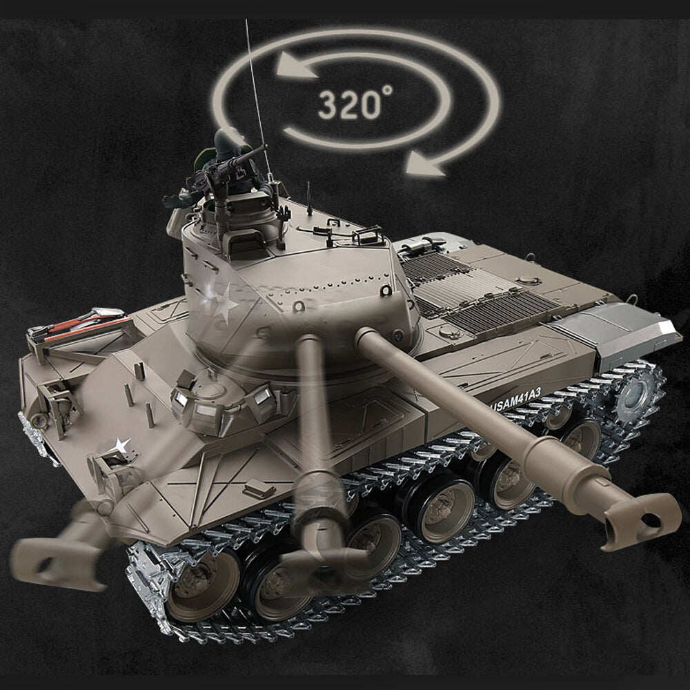 Heng Long 2.4G 1/16 Metal Upgraded RC Tank U.S. M41A3 Walker Bulldog 3839-1