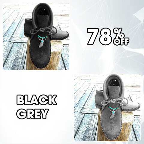 🔥ÚLTIMO DIA 49% OFF🔥 – BOTAS ORTOPÉDICAS DE TUBO CURTO 2023 PARA MULHERES COM PENAS