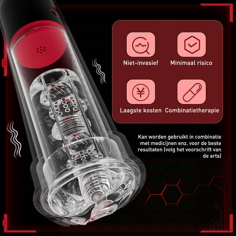 2 IN1 9 ВИБРАЦИЯ 3 РЕЖИМА НА ЗАСМУКВАНЕ ПОМПА ЗА ПЕНИС S-HANDE