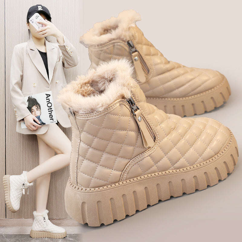 🎅[Presente perfeito] Botas femininas de inverno quentes de lã