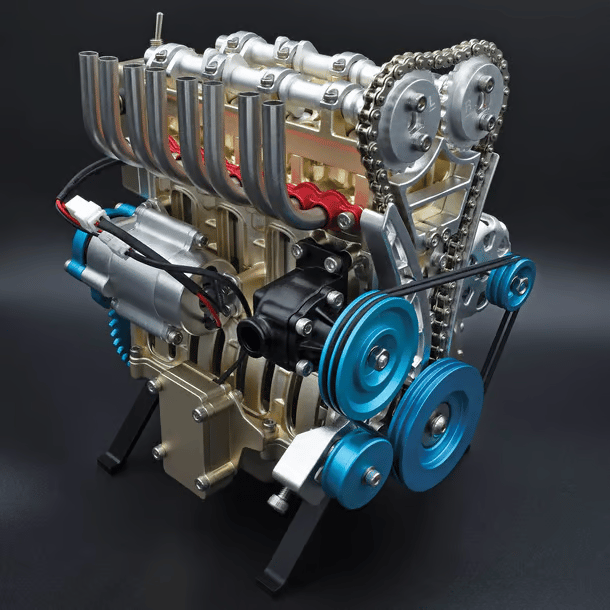 Kit de ensamblaje mecánico de motor de coche V8 de metal para aprender a armar (3 años de garantía)