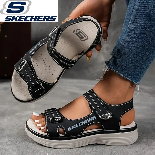 Novas sandálias ortopédicas femininas Skechers a partir de 2025