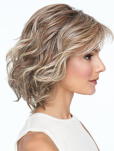 Ladies Natural Fluffy Short Curly Brown Wig