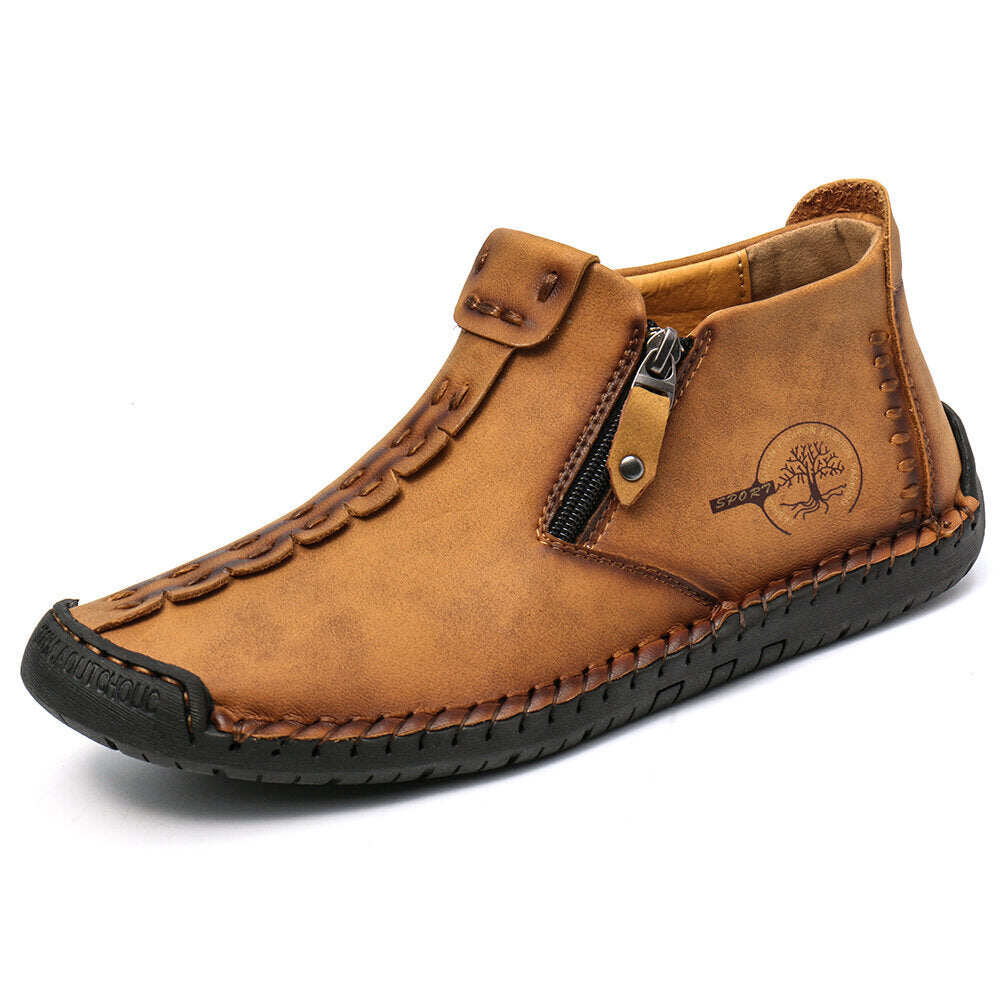 2022 Zipper Outdoor Casual Ręcznie szyte buty robocze