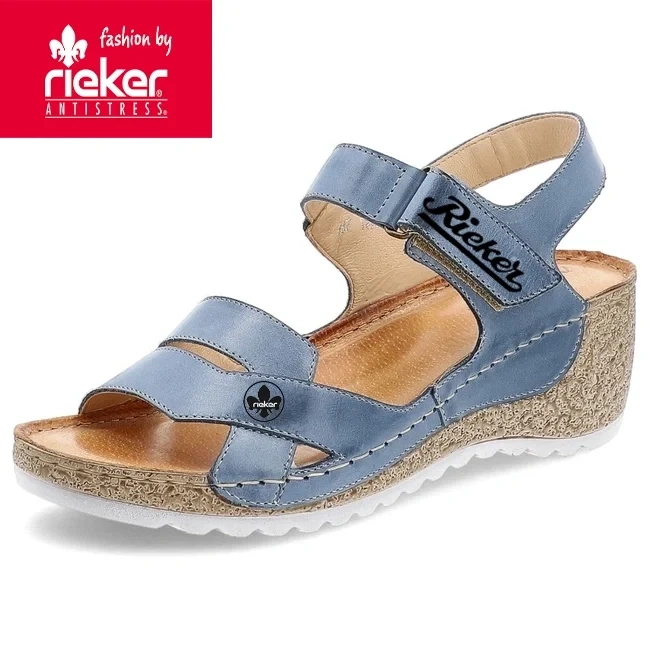Sandals Rieker® Fashion women's shoes on wedge heel