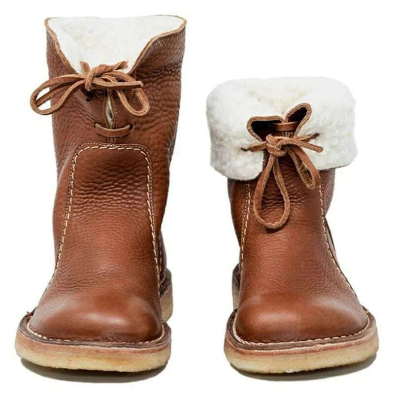 Wodoodporne buty z wełnianą wyściółką