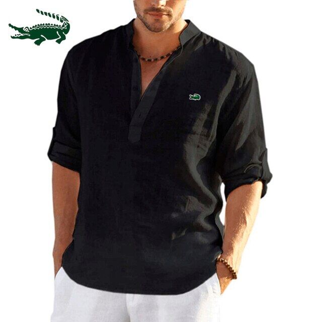 camisa de algodão havaiana