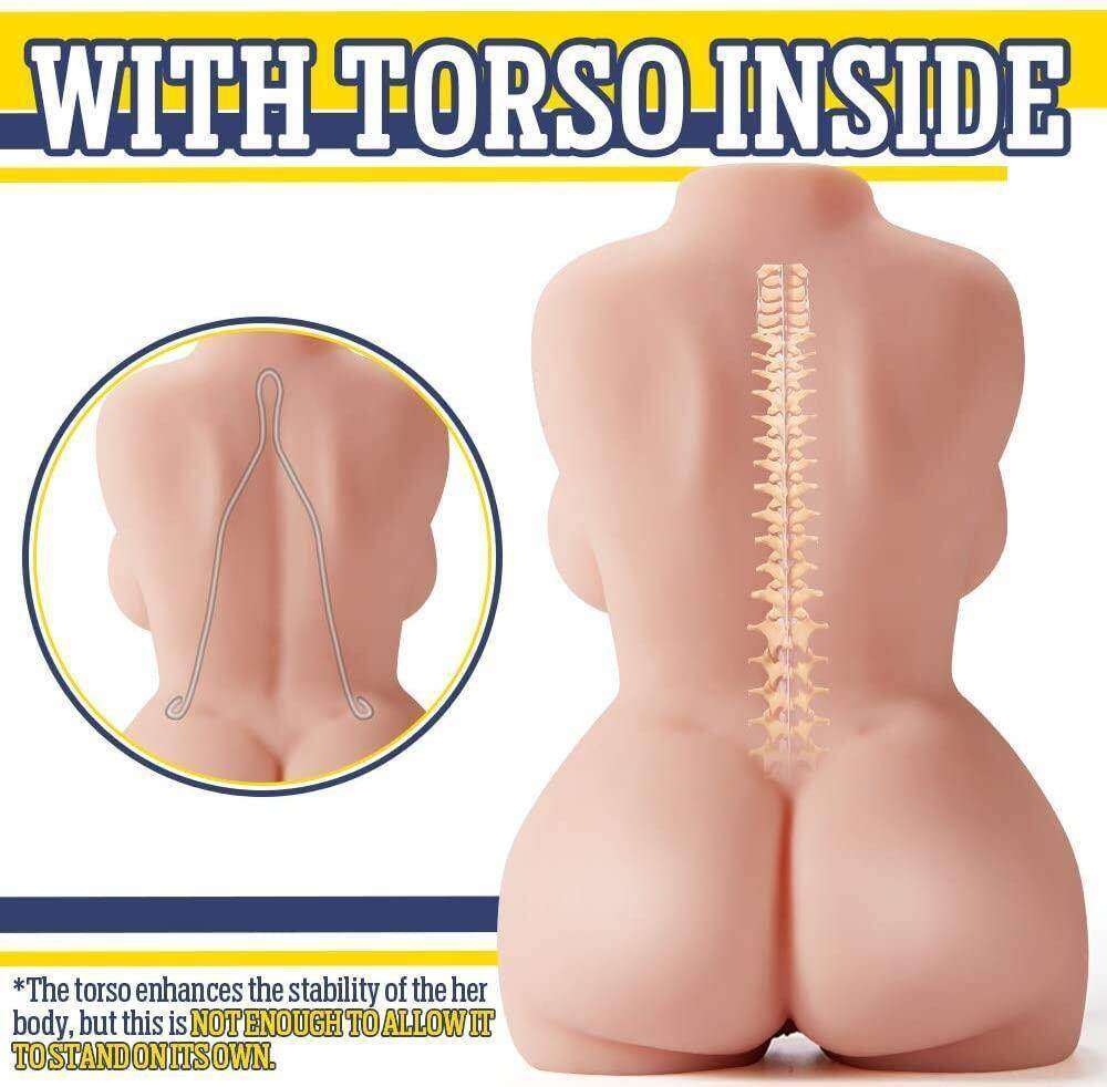 REALISTYCZNA LALKA MIŁOŚCI MASTURBATOR 5,5 KG Z POCHWĄ 3D I PROSTA