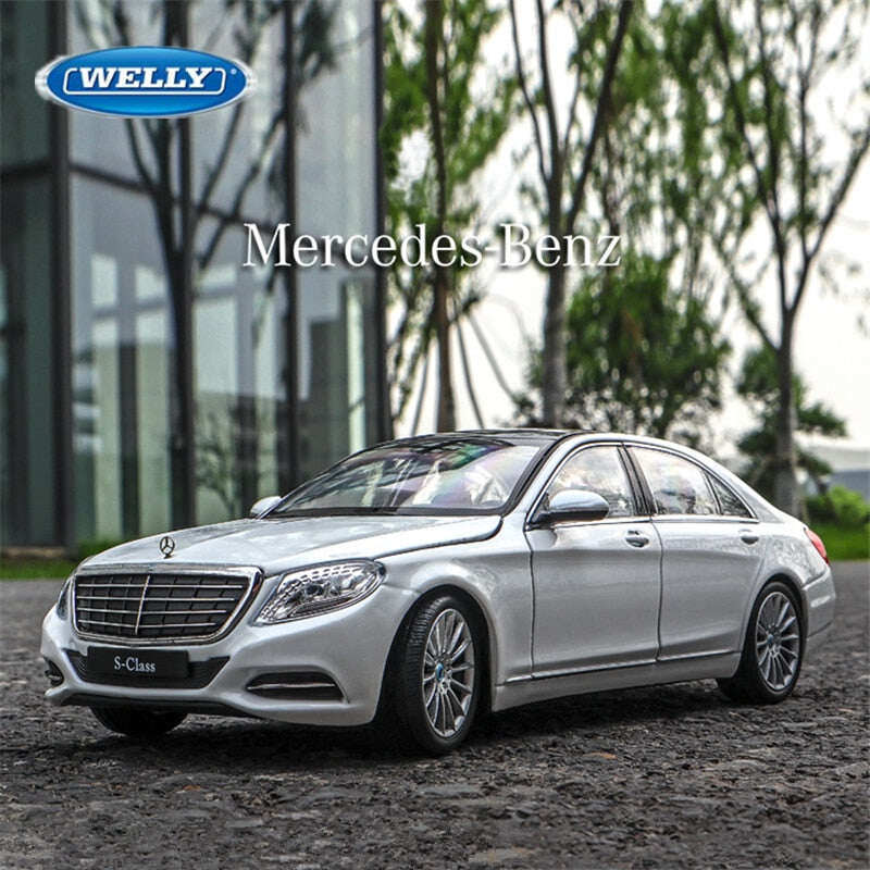 1:24 Mercedes Benz S-Class S500 Алуминиев модел на автомобил, отлят под налягане