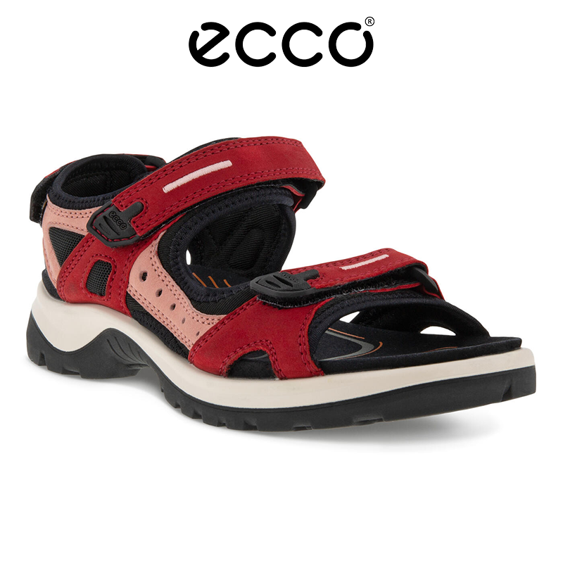 ECCO Verão 2025 Últimos Sapatos Femininos Sandálias de Couro
