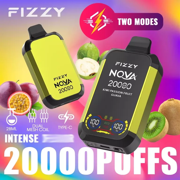 Fizzy Nova 20000 Puffs Dual Mesh LCD Screen Rechargeable Disposable Vapes Random Option (fast delivery)_14