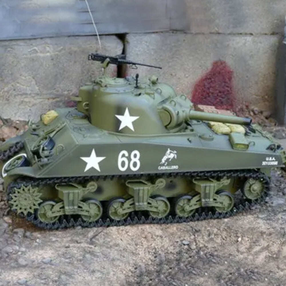 1/16 Metal Upgraded M4A3 Sherman Heng Long RC Tank 3898