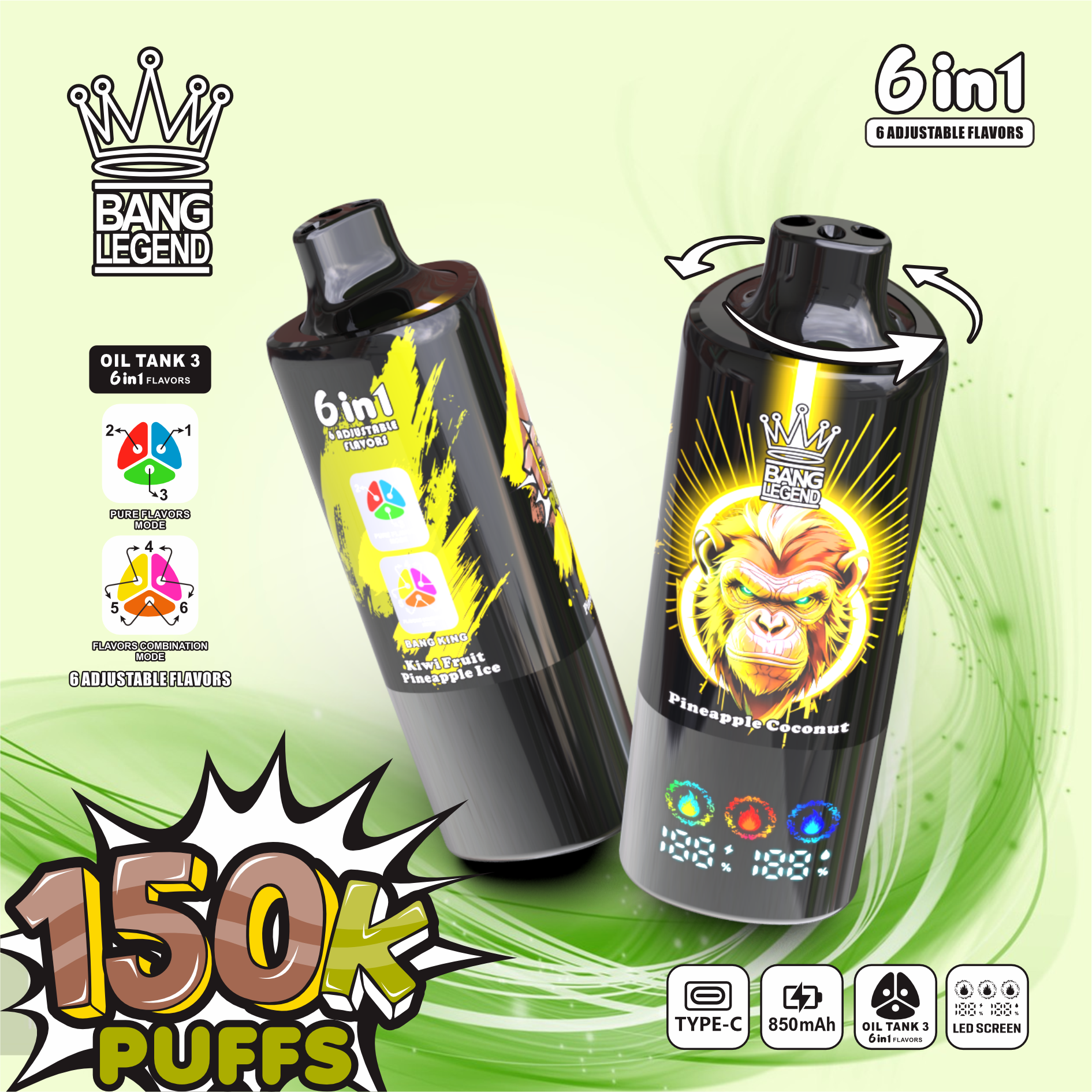 Bang Legend 150000 150K Puffs Vape